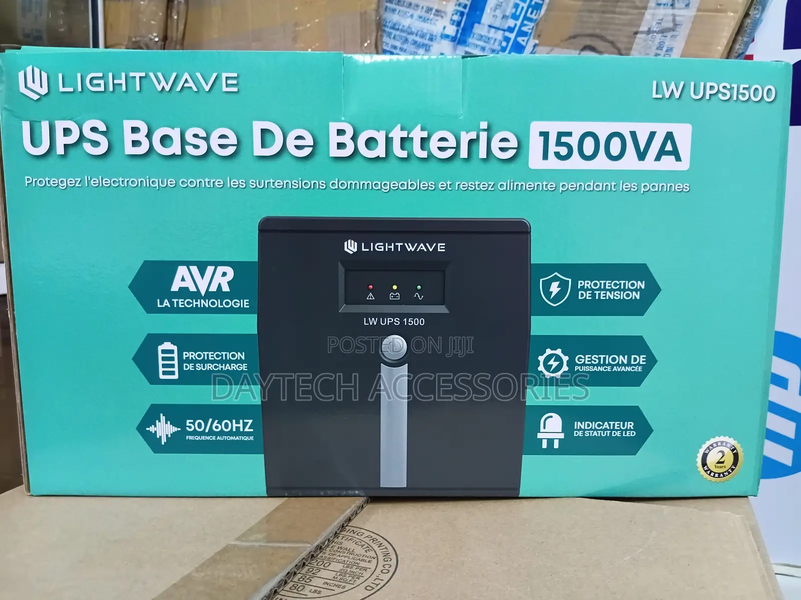 Lightwave LW UPS 1500VA Offline/Standby Uninterruptible Power Supply