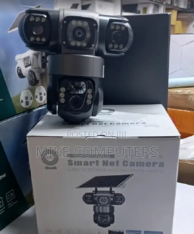 Surveillance Outdoor V380 Pro 12MP 4g Solar Triple