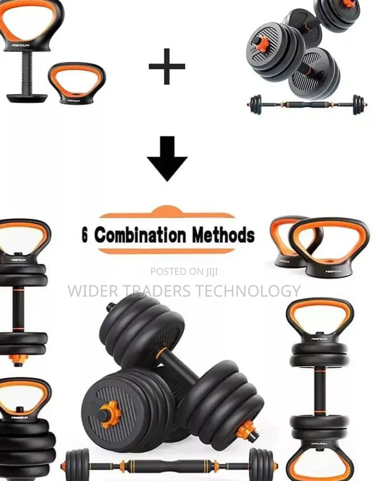 50kg 6in1 Adjustable Kettle Bell Weights
