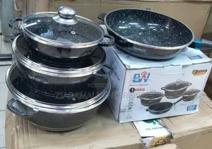 Granite. Cookware 7pcs Boxed. Comes With a Free Pan