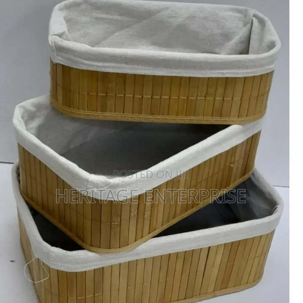 Woven Rattan Storage Baskets