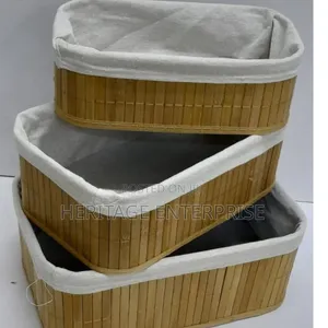Woven Rattan Storage Baskets