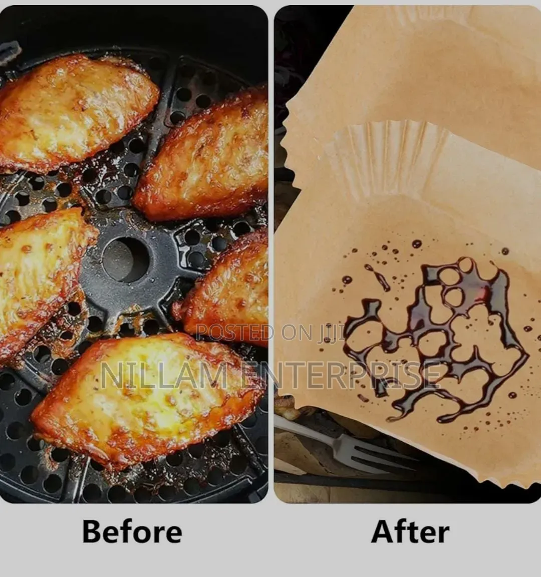100pcs Disposable Air Frier Liners
