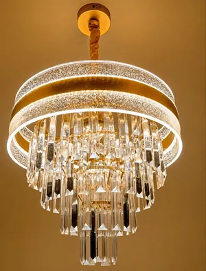 Luxury Crystal Cascade Chandelier