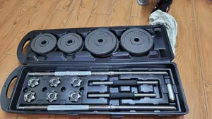 50kg Adjustable Cast-Iron Barbell and Dumbbell Weight Set