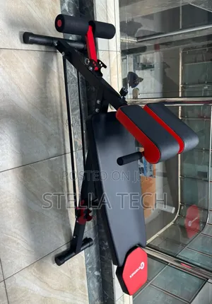 Adjustable Decline Sit-Up Bench With Leg Support