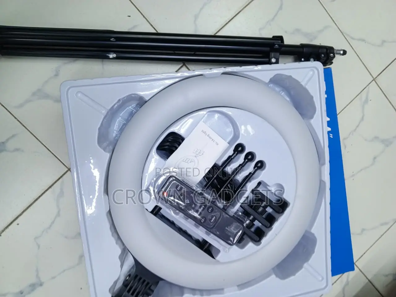 14 Inch RL-14 Ring Light With Phone Holder Tripod Stand