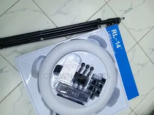 14 Inch RL-14 Ring Light With Phone Holder Tripod Stand