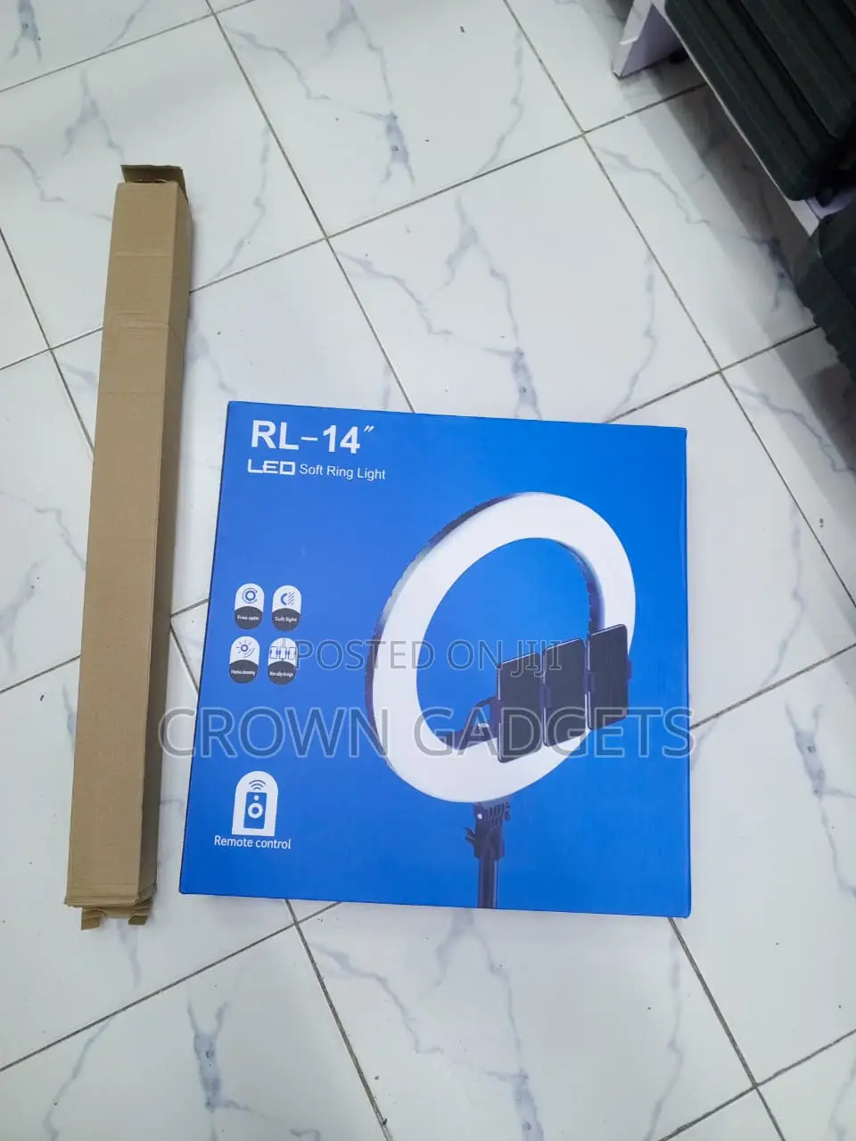 RL-14 14" LED Ring Light 35W With Tripod Phone Holder