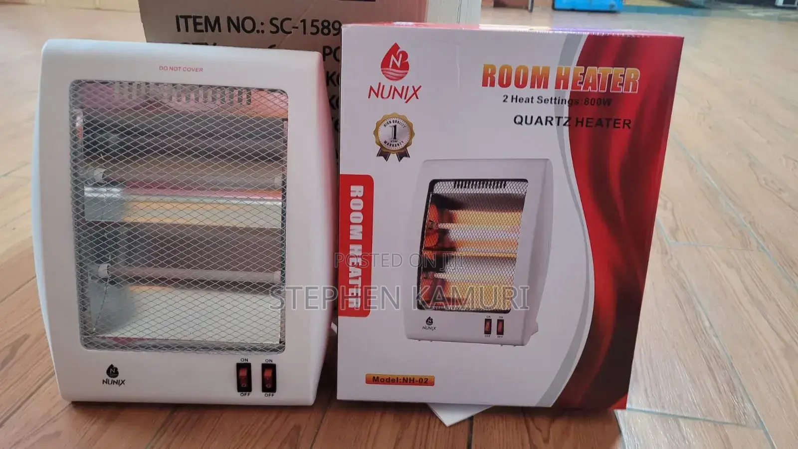 Nunix NH-02 Quartz Portable Electric Room Heater