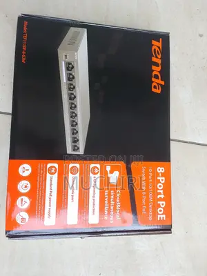 Tenda 8 Port Hardened Poe Switch