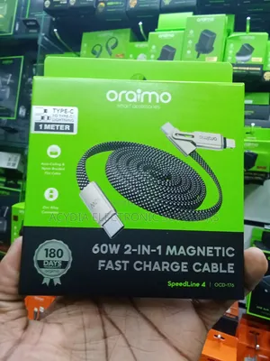 Oraimo Speedline 4 OCD-176 60W 2-in-1 Magnetic Fast Charging Cable