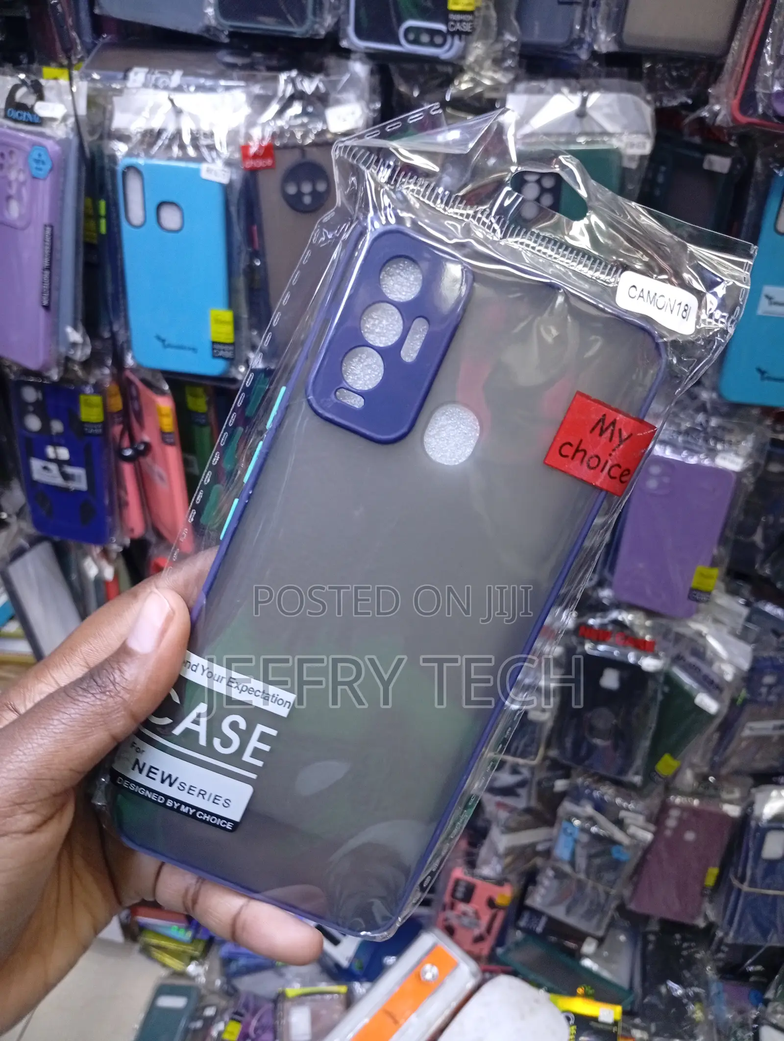 My Choice" Shockproof Phone Case Designed for Tecno Smartphone Models