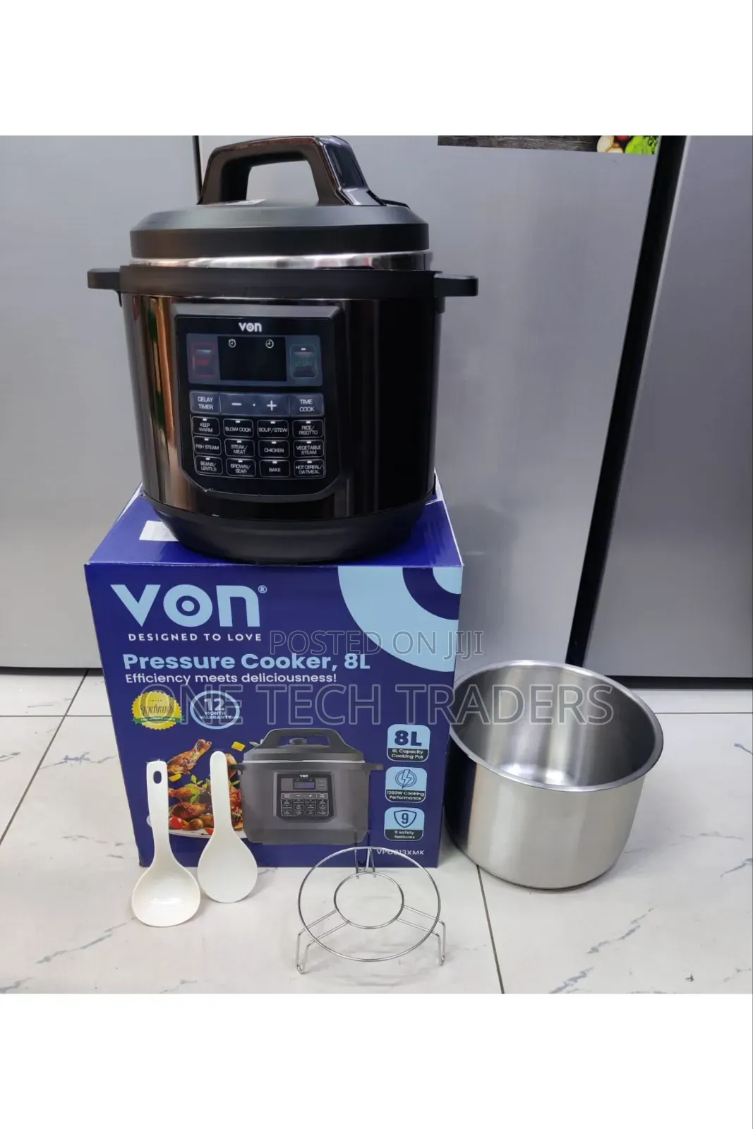 Von Pressure Cooker 8L With Stainless Steel Pot