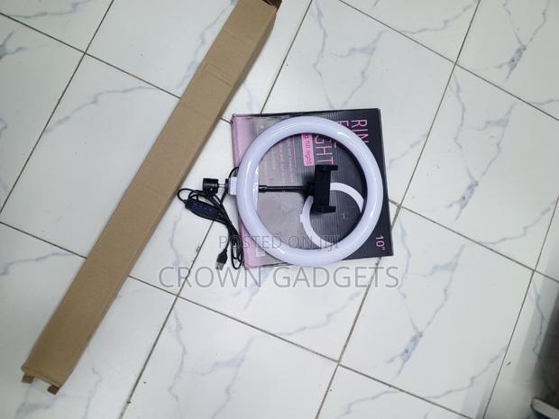 10" LED Ring Light Kit USB Powered With Phone Holder Stand - thumbnail 3