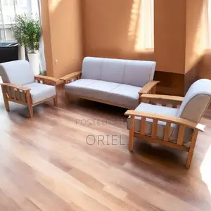 Office Sofa : Mahogany Office 5-Seater Lounge Sofa