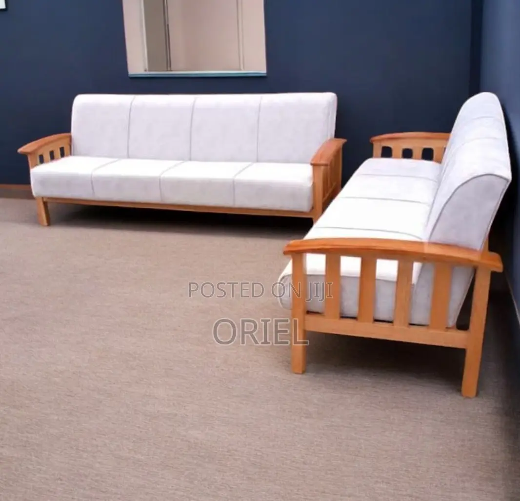 Office Sofa : Mahogany Office 5-Seater Lounge Sofa