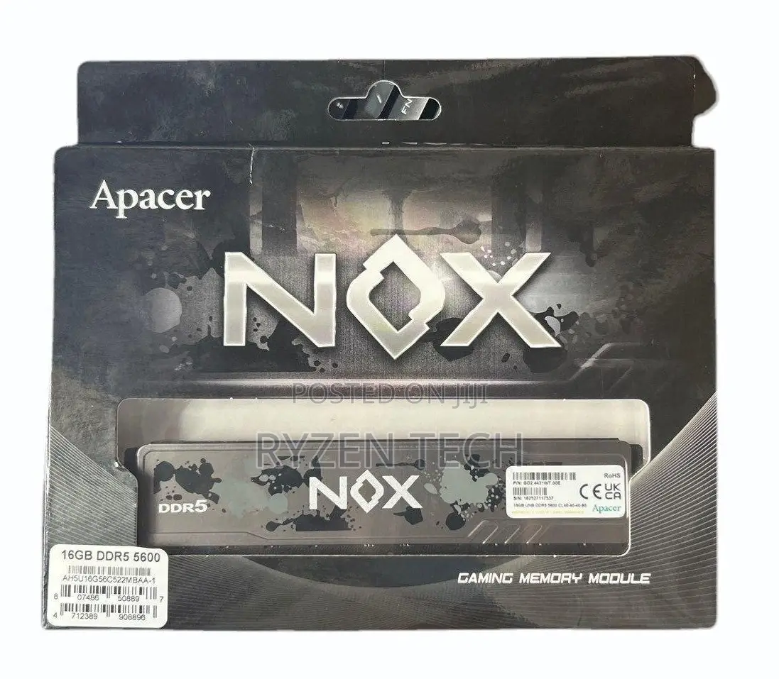 Apacer NOX White Desktop RAM DDR5 16GB 5600