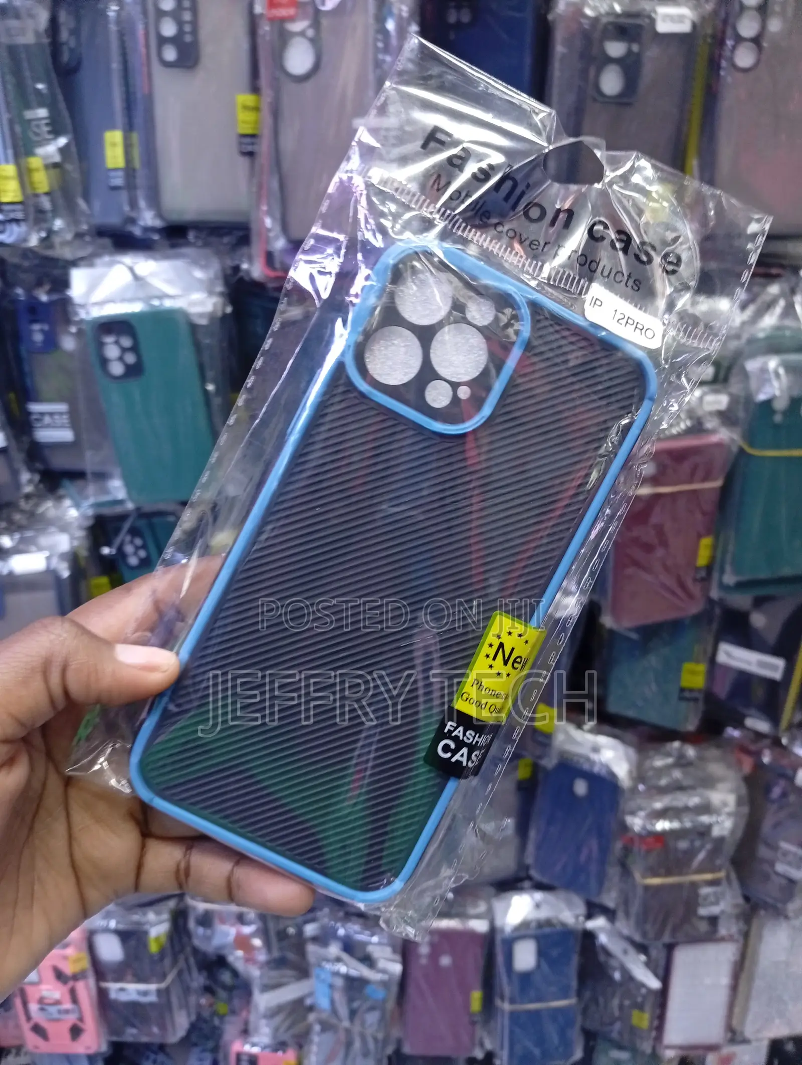 Fashion Case" With a Cutout Indicator for an iPhone 12 Pro.