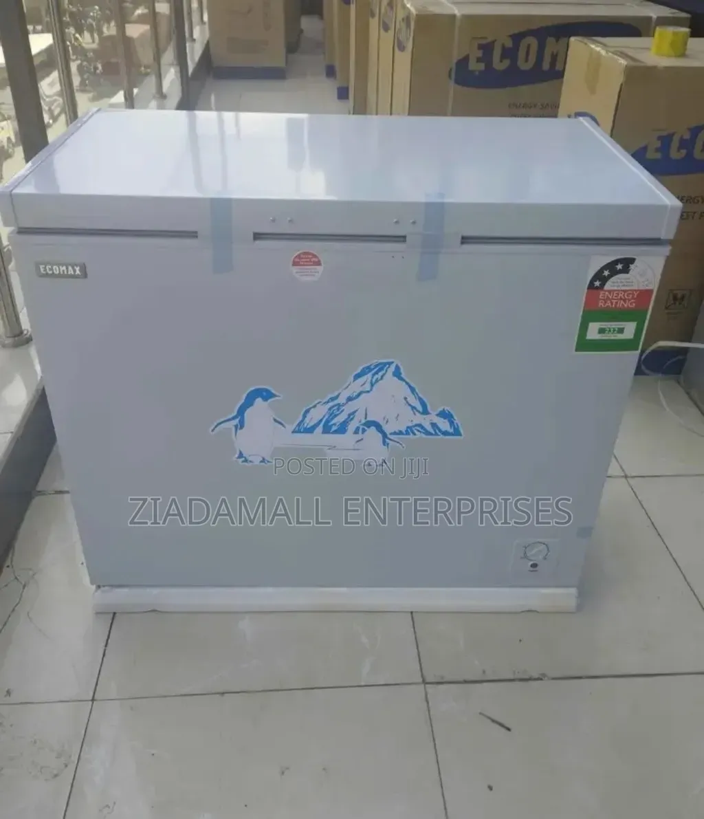 Demarcated New Ecomax 219 Freezer. Glass Cover
