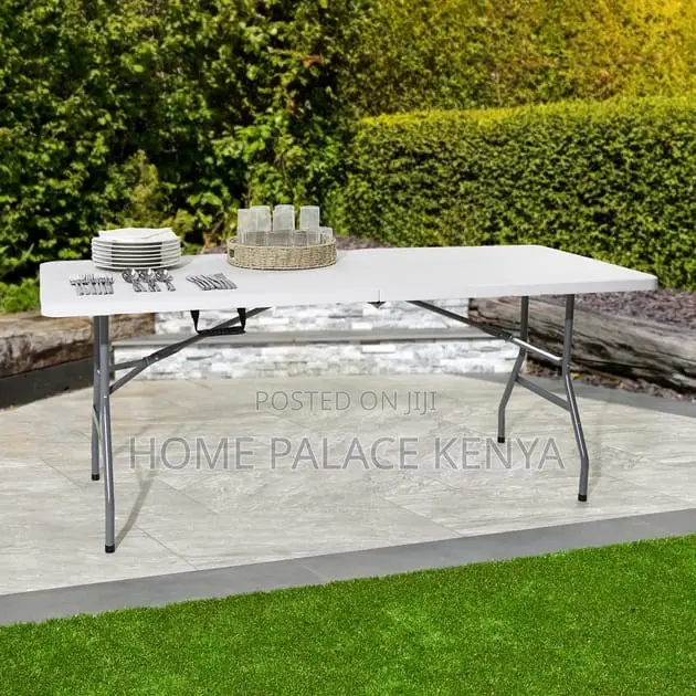 Outdoor Table; Adjustable Portable Outdoor Folding Table