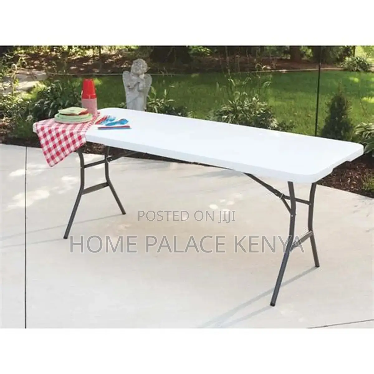Outdoor Table; Adjustable Portable Outdoor Folding Table