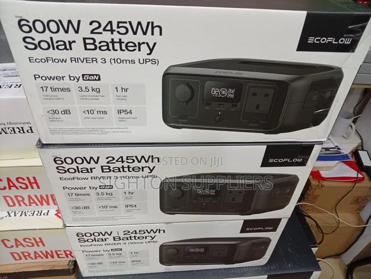Ecoflow River 3 Portable Power Station (245wh, 300w, 10ms Ups)