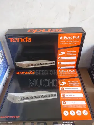 Tenda 10 Port PoE Network Switch 8 PoE + 2 Uplink