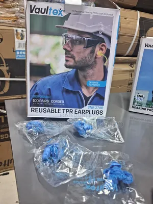 VaultEx Reusable TPR Corded Earplugs Feature an SNR 27 dB