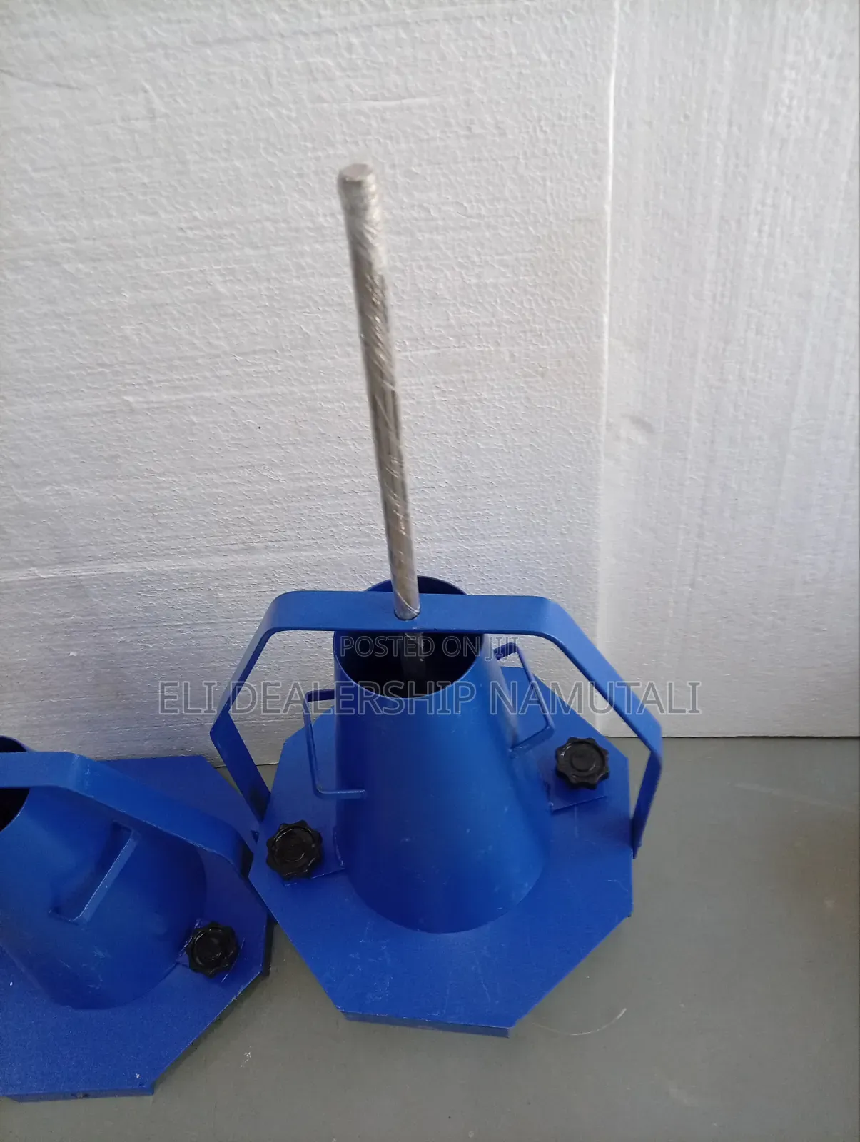 Concrete Consistency Testing Slump Cone With Steel Rod