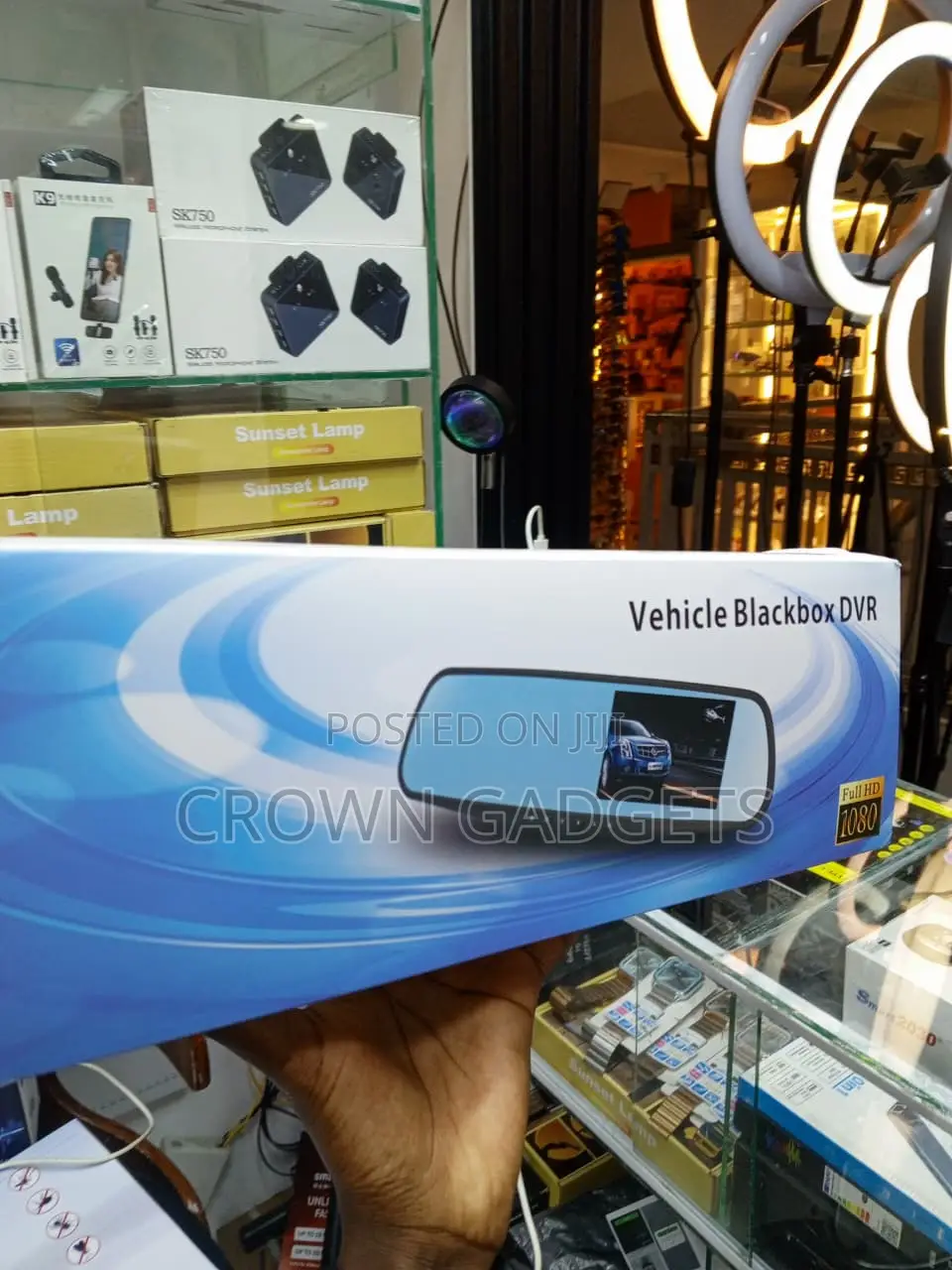 Car Mirror Dashcam 1080P Front Rear Camera With G-Sensor