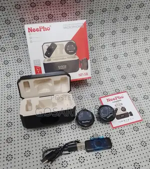 Elevate Your Audio Experience Neepho Np58 Wireless Clip-on Microphone