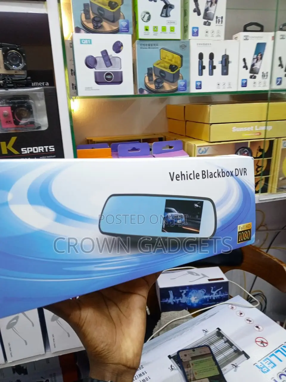 Full HD 1080P Vehicle DVR Dual Lens Mirror Dash Camera