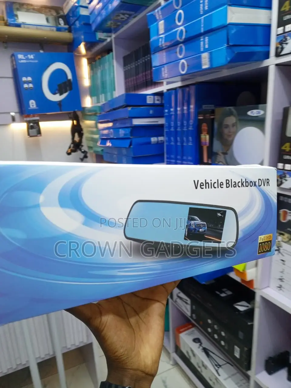 Full HD Car Blackbox DVR Mirror Dash Camera Dual Lens