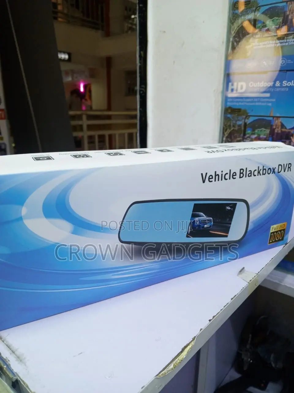 1080P Car Rearview Mirror DVR With Front Rear Cameras
