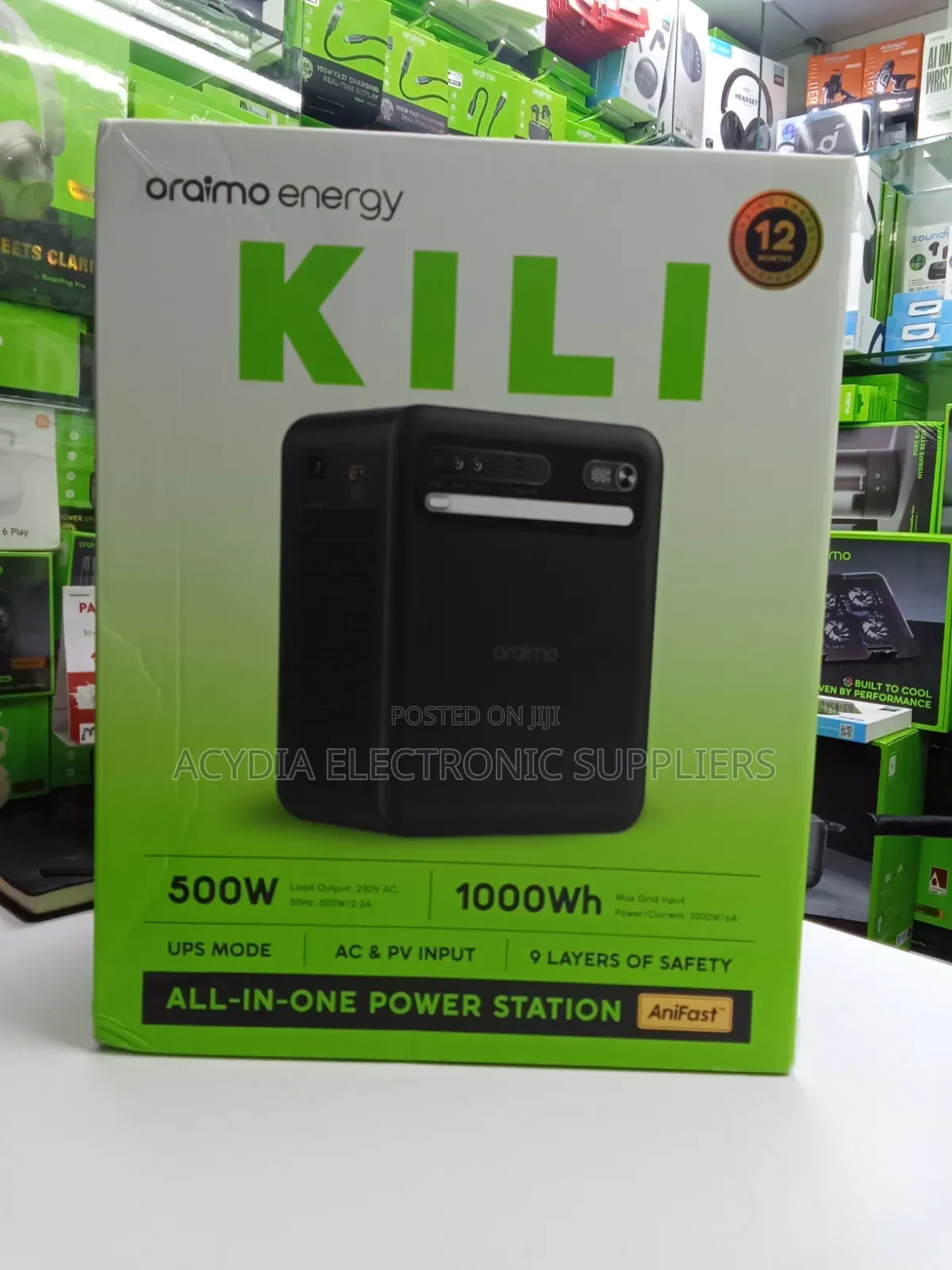 Oraimo Kili 500W,1000Wh All in One Power Station