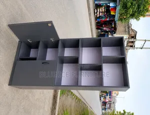 Modern Open Bookshelf Cabinet With Storage Doors