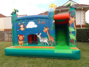 Themed Bouncing Castles for Hire-Jungle Theme