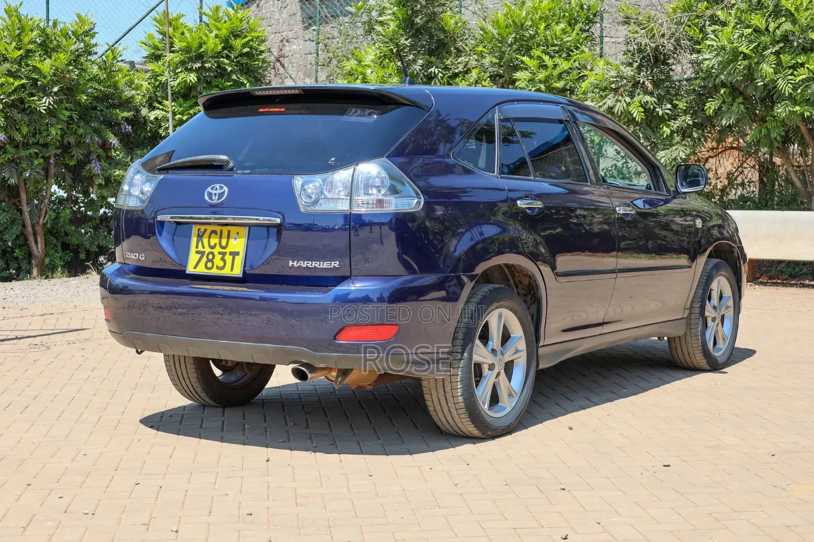 Toyota Harrier 2012 Blue