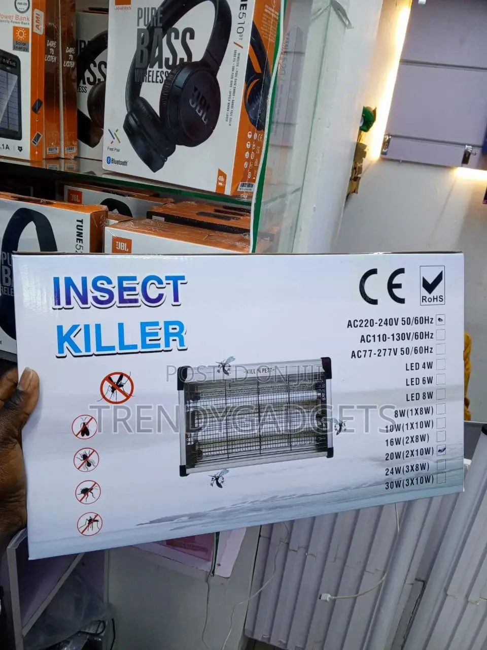 UV Insect Killer 20W Fly Trap for Kitchen Restaurant