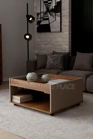 Luxurious Center Table With Wooden Finish