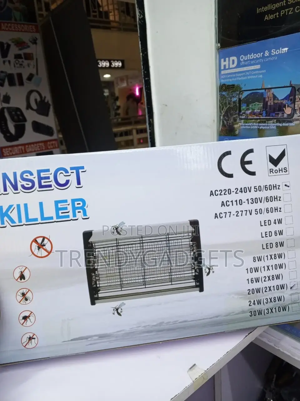 20W Electric Insect Killer Bug Zapper for Mosquitoes Flies