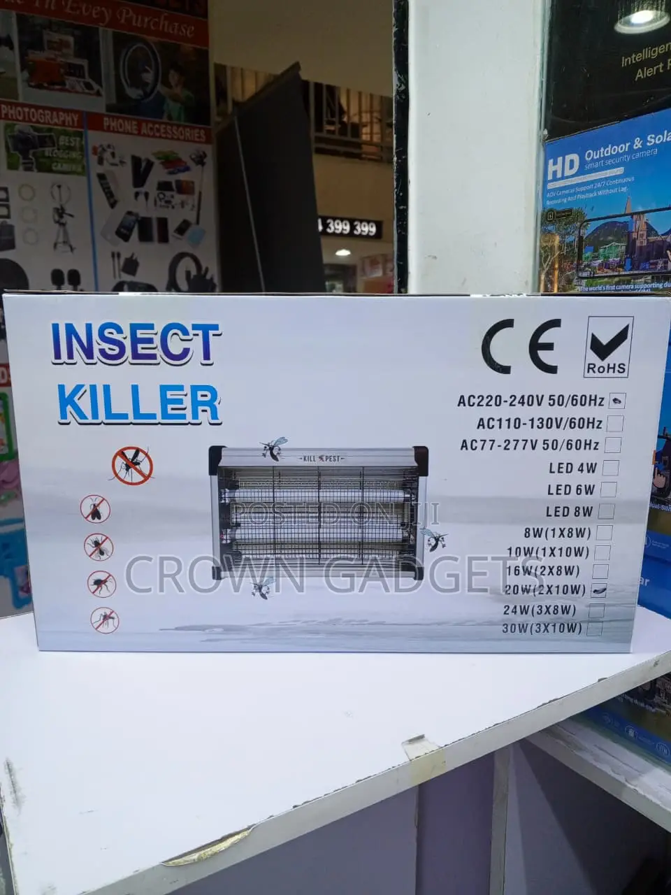 20W UV Bug Zapper Insect Killer for Home, Office Shops