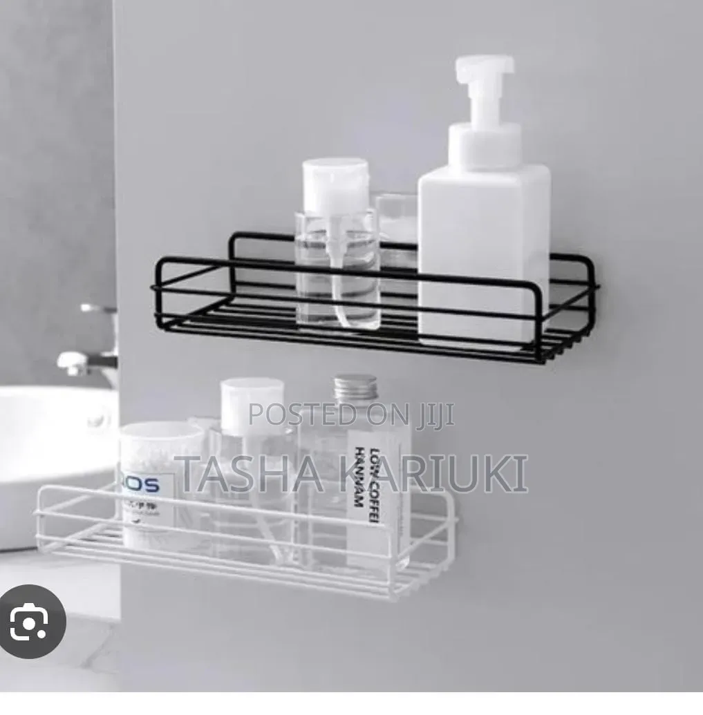 Metallic Bathroom Organizer Available in White and Black