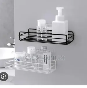 Metallic Bathroom Organizer Available in White and Black