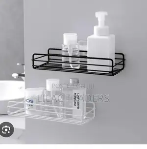 Metallic Bathroom Organizer Available in White and Black