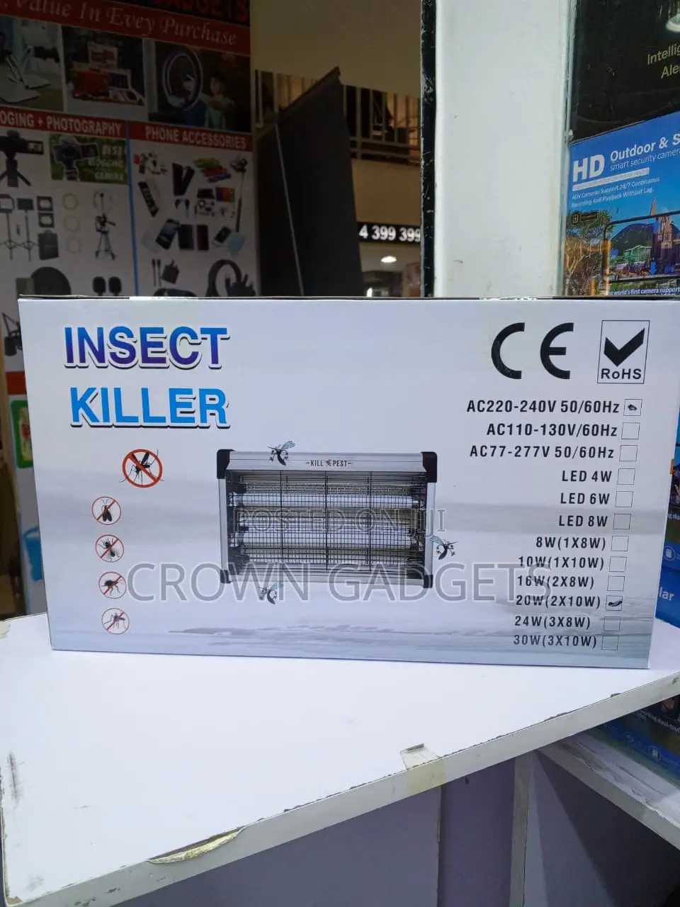 Indoor 20W Electric Mosquito Fly Killer Bug Zapper