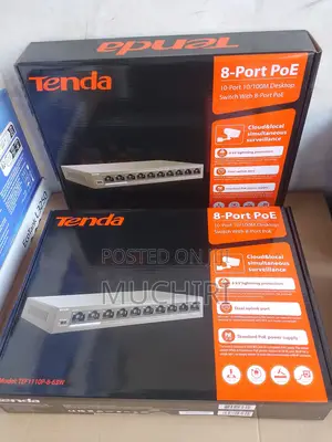 Tenda TEF1110P-8-63W Port Unmanaged PoE Switch