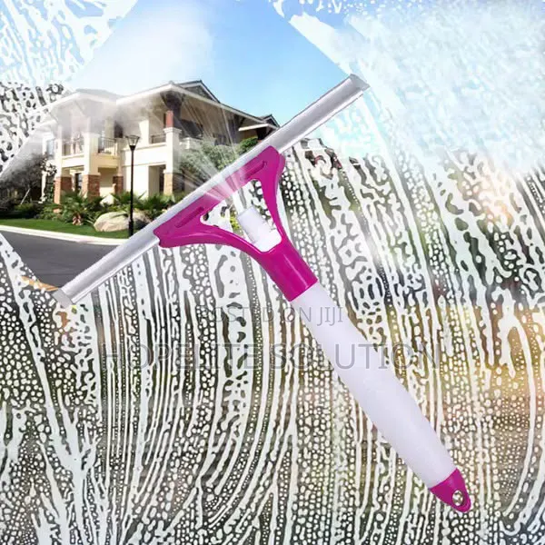2 in 1 Double Sided Window Glass Cleaner With Water Sprayer