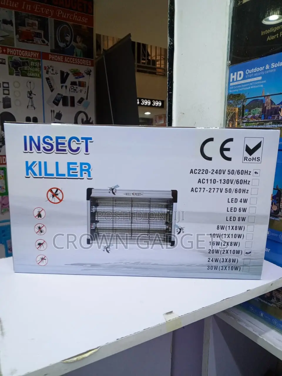 20W Indoor Electric Bug Zapper for Mosquitoes Flies Moths